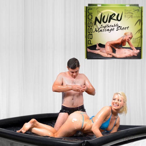 Nuru opblaasbaar Vinyl Massage Laken