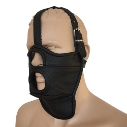 Saxos Leather Mask with Opening - os-0514