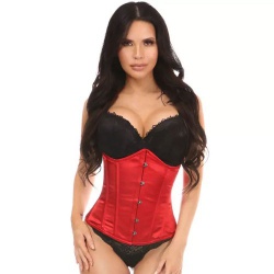 Red Stilett Satin Corset by Carmen - car-002-satin-red