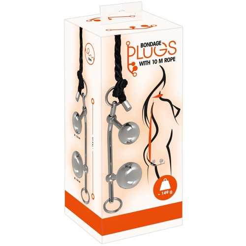 Bondage Plugs with 10 m Rope by You2Toys