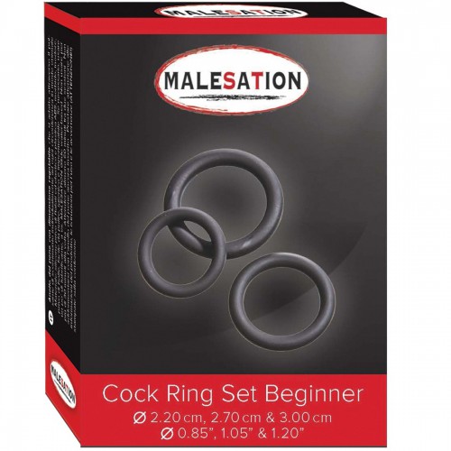 Malesation Cock Ring Set Beginner Ø 22-27-30mm