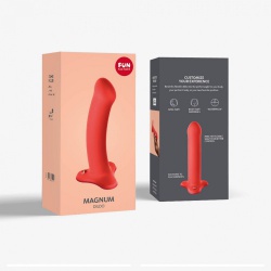 Fun Factory - Magnum Stubs Dildo Flashy Coral - fun-e35450