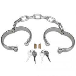 Heavy Duty Hand Cuffs - Silver - sht-pr-f-008