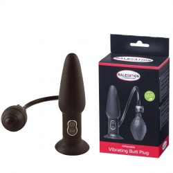 Malesation Opblaasbare Butt Plug met Vibratie - str-650000011303