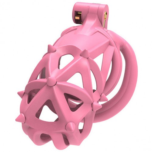 2nd Generation Pink Cobra Chastity met doornen M/L