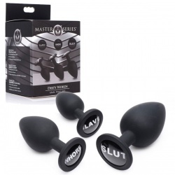 De ''Dirty Words'' Buttplug-set van Master Series - af929